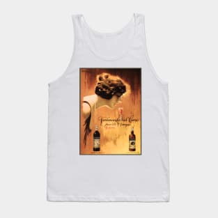 FERDINANDO DAL CORNO Padova by Ettore Mazzini Old Italian Wine Advertisement Tank Top